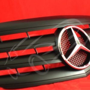 Mercedes Benz W211 2006/04 - 2009 matt fekete hűtőrács AMG stílusban