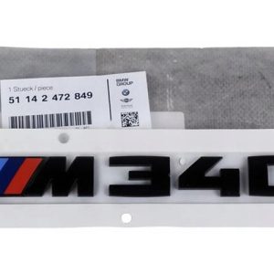 Gyári BMW G20 M340i színes-fekete Performance csomagtartó felirat - embléma 51142472849