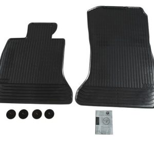 Gyári BMW F01 F02 Allweather tépőzáras fekete első gumiszőnyeg szett 51472409275