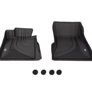 Gyári BMW G30 G31 Floor Liner tépőzáras fekete első hótálca szett 51472446335