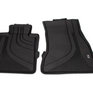 Gyári BMW G30 G31 Allweather tépőzáras fekete első gumiszőnyeg szett 51472473486