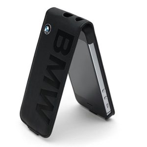 Gyári BMW fekete bőr telefontok Samsung Galaxy S6-hoz 80212413771
