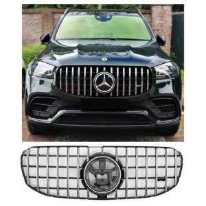 Mercedes Benz GLS X167 2019-2023 króm - fekete hűtőrács Panamerica AMG GT stílusban