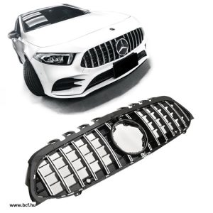 Mercedes Benz W177 V177 A-osztály 2018-2023 króm - fekete hűtőrács Panamerica AMG GT stílusban 360fok