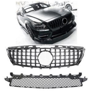 Mercedes Benz C218 - W218 CLS AMG Pack 2011-2014 lakkozott fekete hűtőrács Panamerica AMG GT stílusban