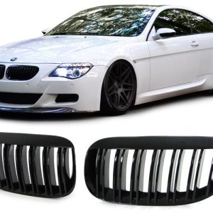 BMW E63 E64 coupe cabrio lakkozott fekete M4 stílusú vese