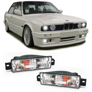 BMW E30 kristály átlátszó burás index pár helyzetjelző funkcióval