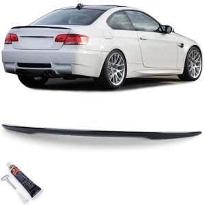BMW E92 coupe Performance stílusú lakkozott fekete csomagtartó spoiler