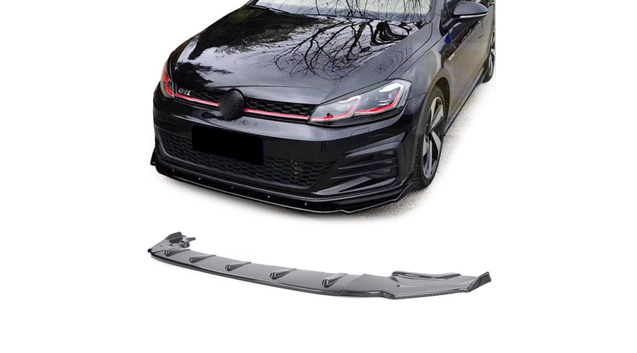 VW Volkswagen Golf VII GTI 2012-2021 Carbon Look ABS műanyag koptató lippe