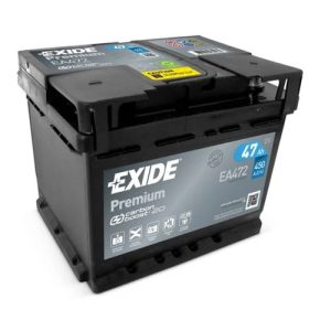 Exide Premium EA472 12V Akkumulátor 47Ah 450A Indítóáram Jobb+
