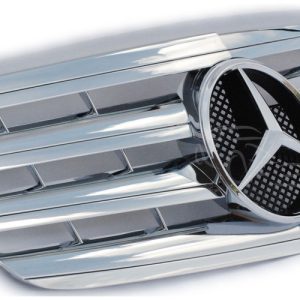 Mercedes Benz W211 2006/04 - 2009 krómozott hűtőrács AMG stílusban