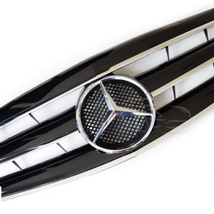 Mercedes Benz W221 2005-2009 fekete - króm hűtőrács AMG stílusban