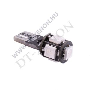 T10 (W5W) LED 5 SMD Can-Bus sárga
