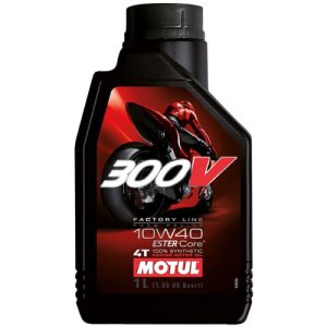 MOTUL 300V 4T FACTORY LINE 10W-40 1L kiszerelésű 100% szintetikus motorolaj 104118
