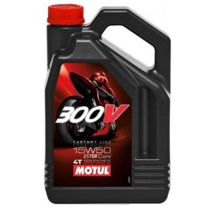 MOTUL 300V 4T FACTORY LINE 15W-50 4L kiszerelésű 100% szintetikus motorolaj 104129