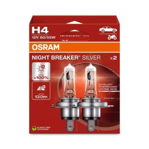 Osram H4 Night Breaker Silver +100% DUO BOX halogén izzó 64193NBS-2HB