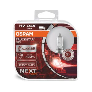 Osram Truckstar Pro Next Gen 24V +120% H7 halogén izzó DUO BOX 64215TSP-HCB