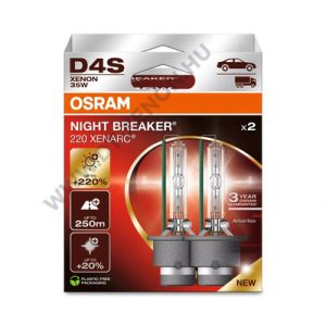 Osram D4S Xenarc Night Breaker 220 Xenon izzó DUO BOX 66440XN2-2HB