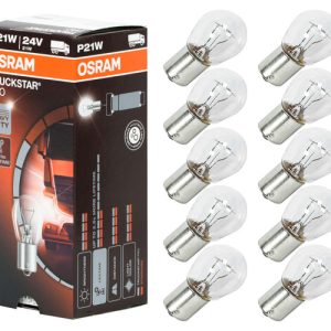 Osram P21W BA15S Truckstar Pro 24V halogén izzó 7511TSP 10db-os készlet