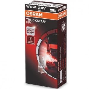 Osram T10 W5W Truckstar Pro 24V halogén izzó 2845TSP (10db-os)