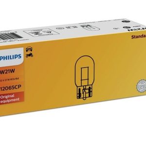 Philips T20 W21W 7440 Vision +30% halogén izzó 12065CP 10db-os készlet