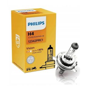 Philips H4 Vision +30% halogén izzó 12342PRC1