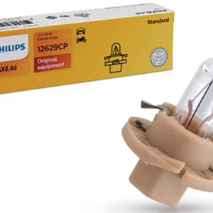 Philips BAX8,4d 1,8W 12V műszerfal izzó 12629CP 10db-os készlet