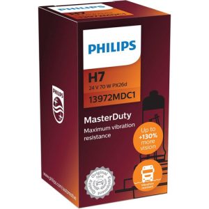Philips H7 70W 24V MasterDuty +130% halogén izzó 13972MD