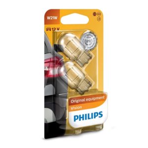 Philips T20 W21W 7440 Vision +30% halogén izzó DUO BOX 12065B2