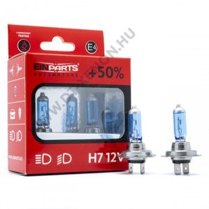 Einparts EPB12K H7 55W 5000K +50% halogén izzó készlet